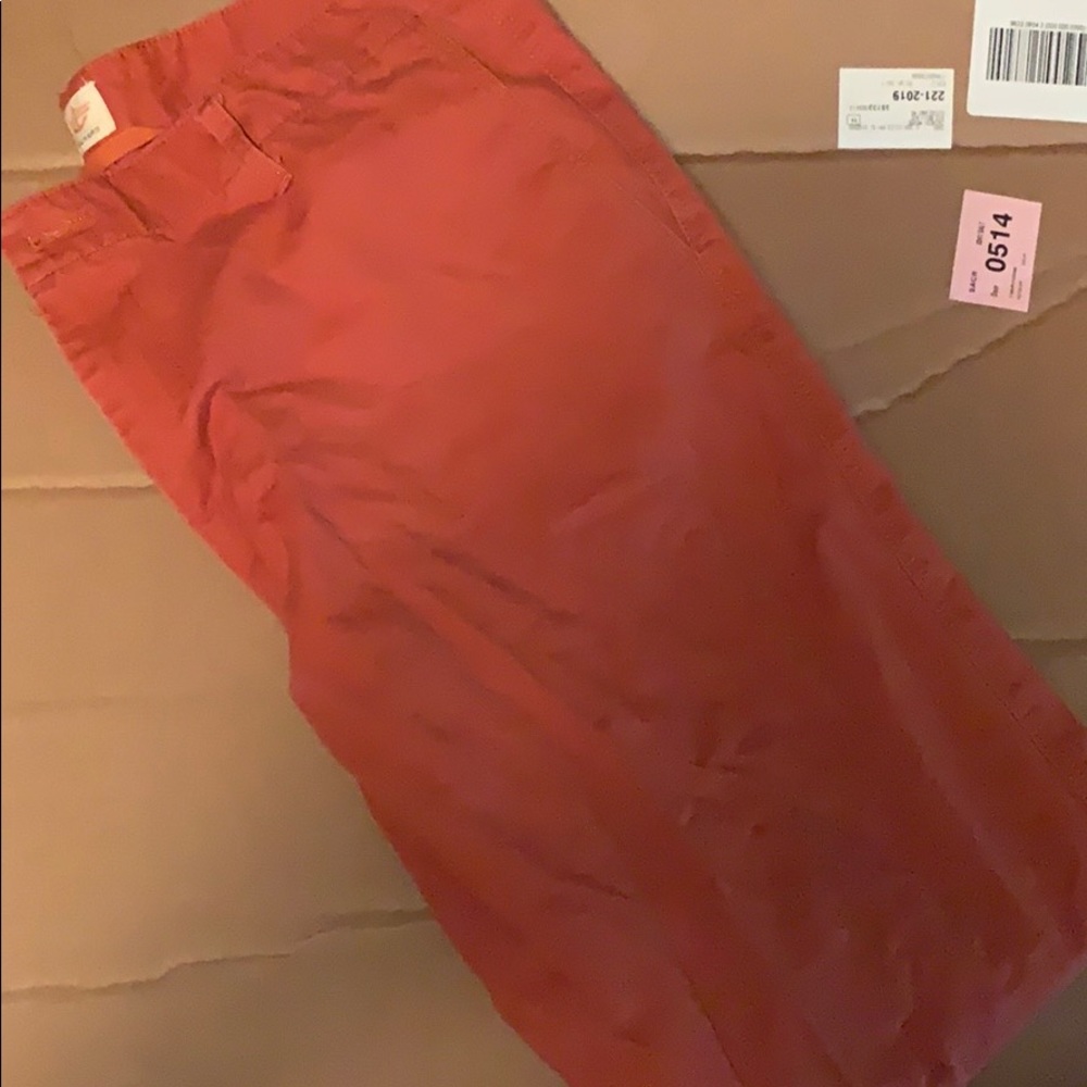 Orange khaki Docker pants
